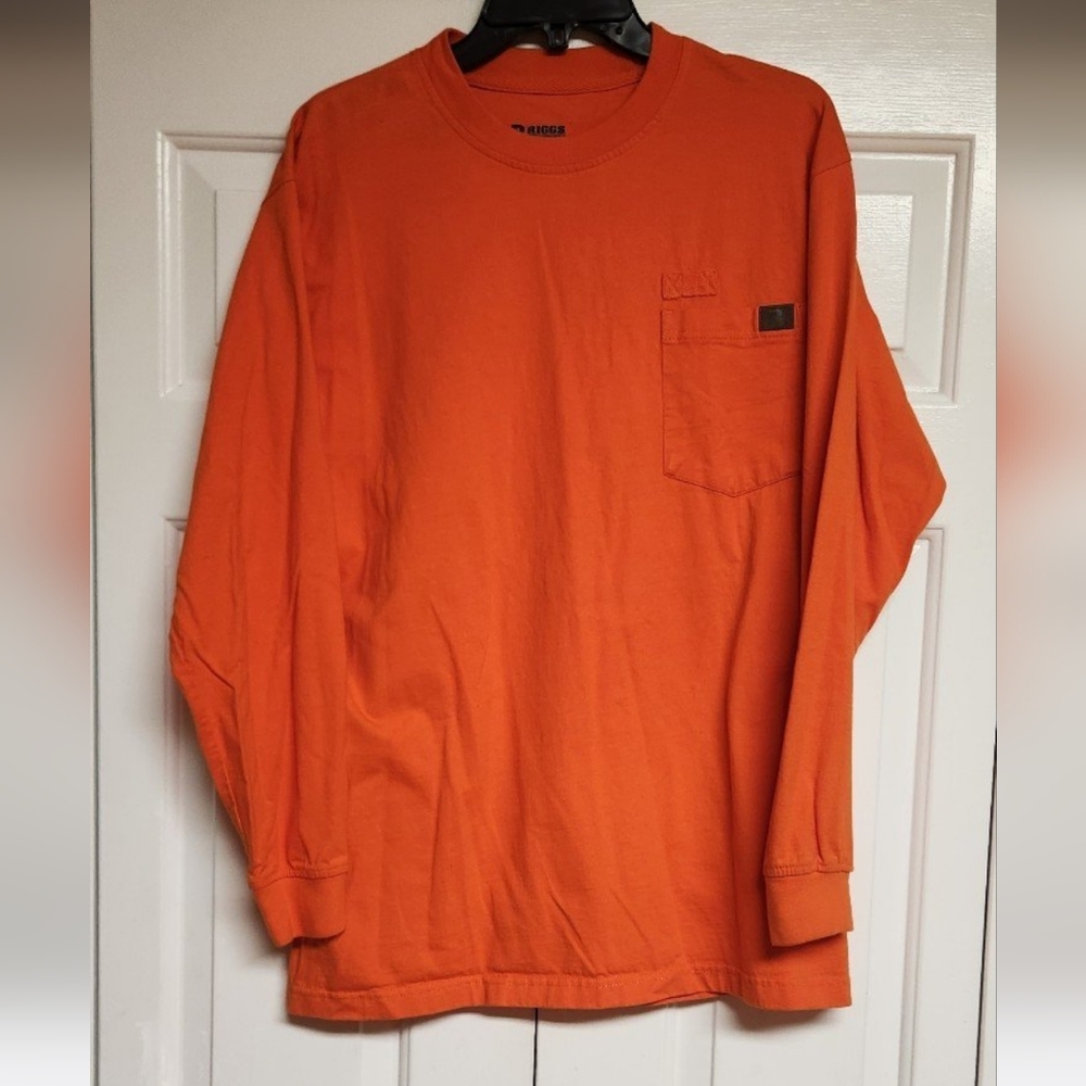 Orange Long Sleeve Men's Shirt